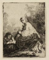 KG 03692
<br/>
Vrouw knipt nagels meesteres
<br/>
<em>Bol, Ferdinand (1616-1680)</em>